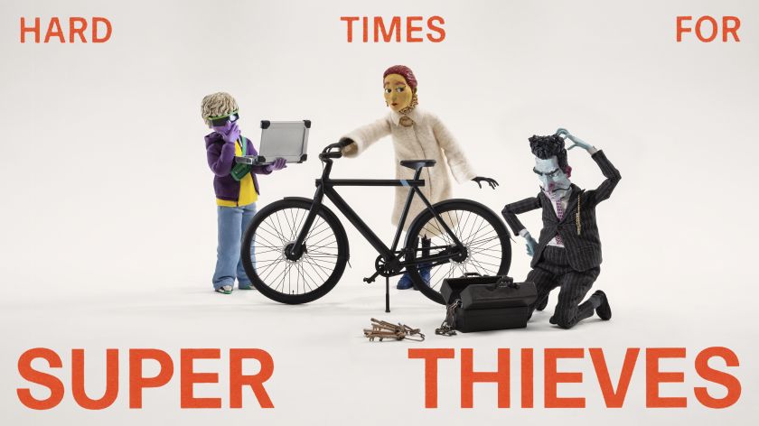 Isle of Dogs animator confounds super thieves in stop-motion ad for a Dutch e-bike firm