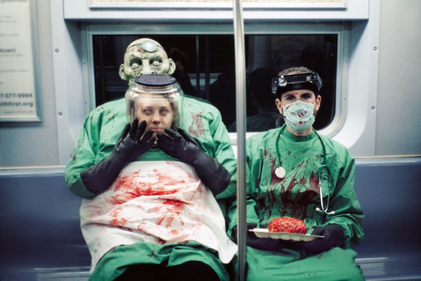 Seymour Licht’s photos of subway Halloween costumes are a time capsule of terror