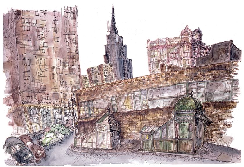 Site Lines: Jill Gill’s New York City streetscapes are a love letter to a lost world