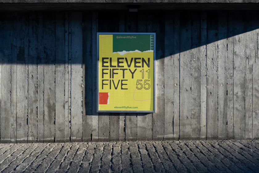 elevenfiftyfive turns 15 and receives collage-like rebrand from Studio Moross