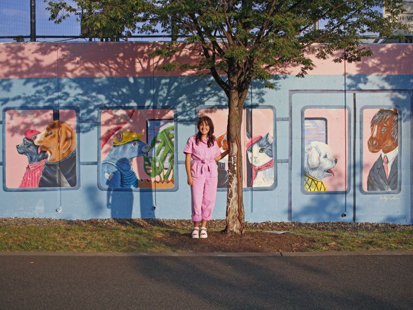 Katty Huertas’ first ever mural speaks to the power of community and asking for help