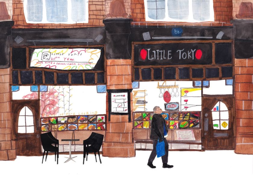 Illustrator Khloe Baker draws the people and communities that make Leeds food market special