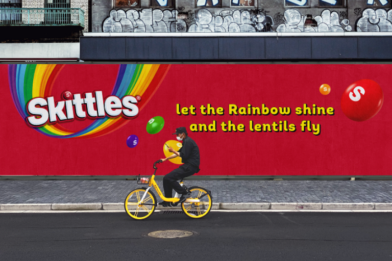 Skittles dials up the nonsensical in fun-loving brand refresh