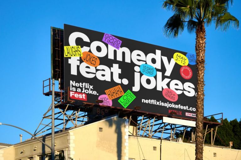 Mother Design’s identity for Netflix Comedy festival is uniquely Angeleno
