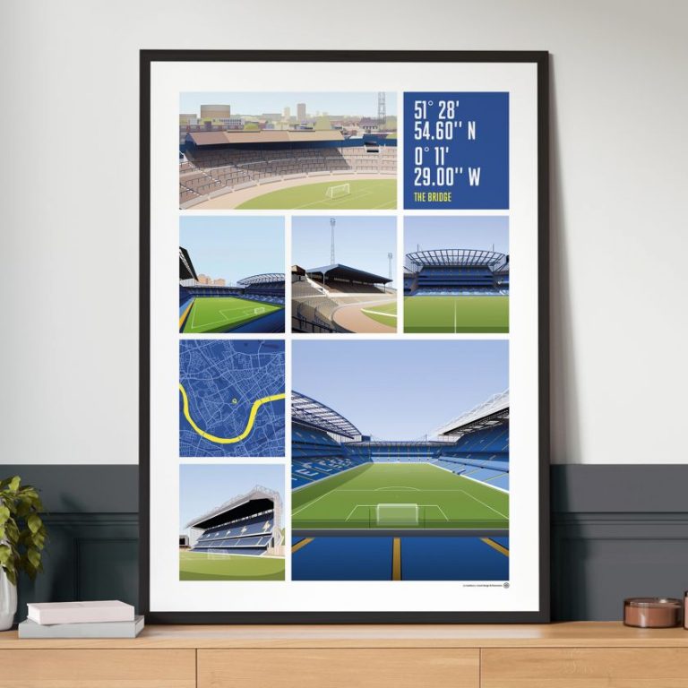 Matthew J Wood’s illustrated posters are a loving tribute to English football stadiums