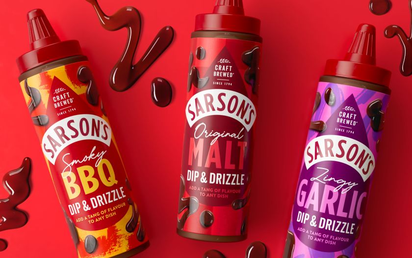 Robot Food turns up the tang with Sarson’s vinegar brand identity and campaign