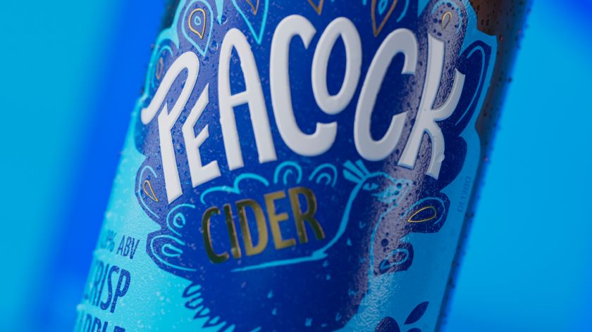 Kingdom & Sparrow rebrand helps Peacock Cider strut into a new era