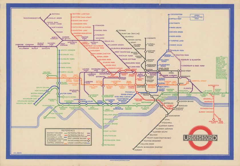 Mapping the design history of the underground