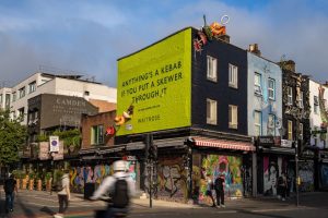 Two giant kebabs take over London as Waitrose serves up its summer campaign