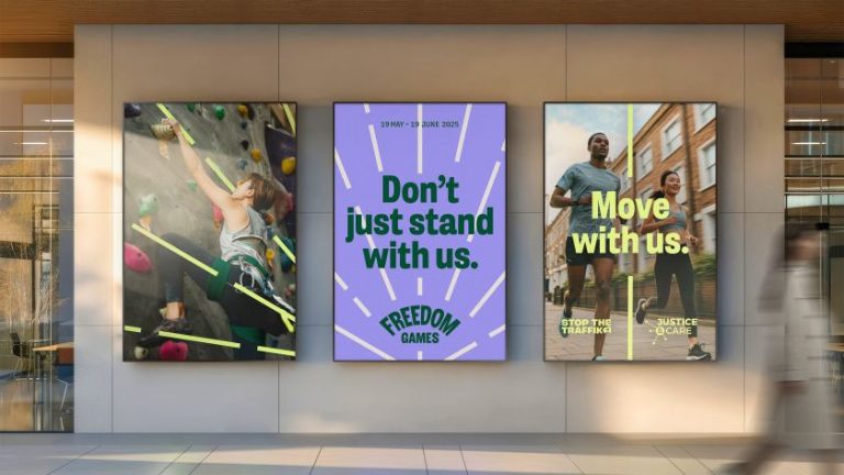 Fold7Design brands the inaugural Freedom Games to rally global action against modern slavery