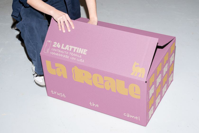 Sangria Creative Studio gives La Reale a surreal new look with crowned camel and retro flair