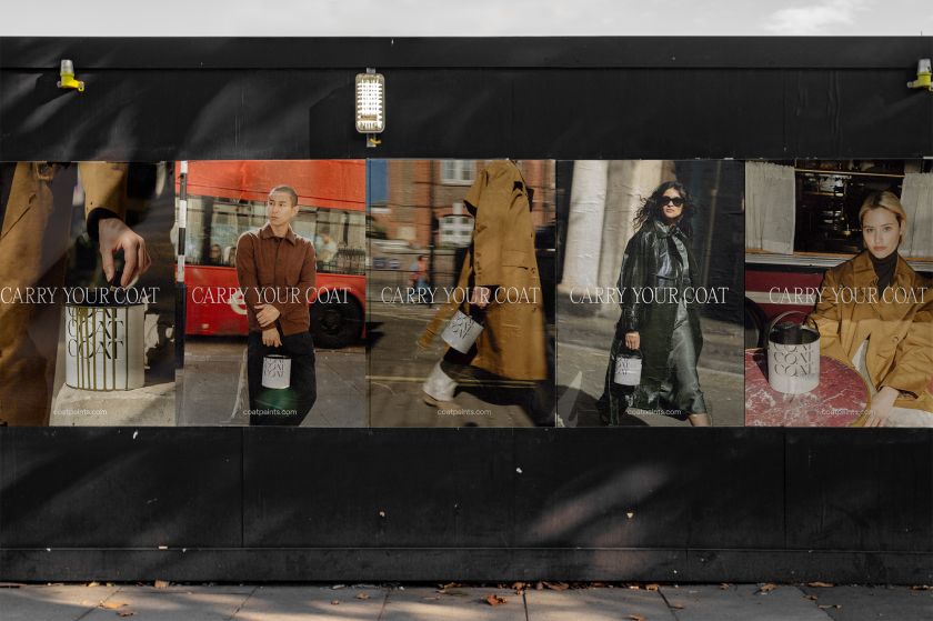 Allies collaborates with Coat paint on an unexpected fashion week campaign