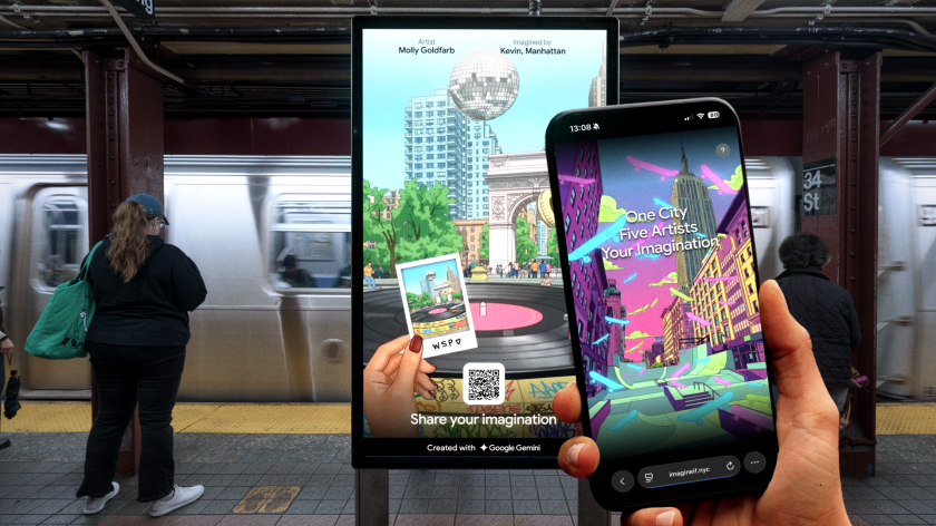 Does Google’s gallery on the New York subway represent a ‘third way’ for AI sceptics?