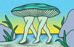 Linda Merad dives into an upside-down ocean for Hermès