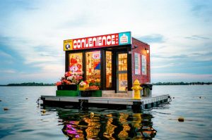 A fully stocked corner store is now floating in Toronto’s harbour