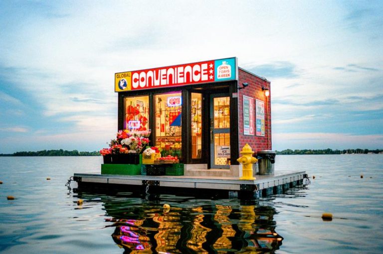 A fully stocked corner store is now floating in Toronto’s harbour