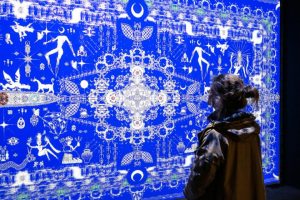 Hussein Shikha weaves pixels, carpets and cultural memory into extraordinary tapestries
