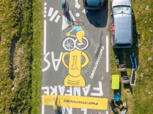 How Erin Aniker’s doodles ended up painted over penis graffiti on the Tour de France