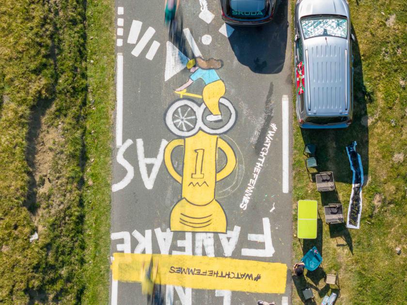 How Erin Aniker’s doodles ended up painted over penis graffiti on the Tour de France