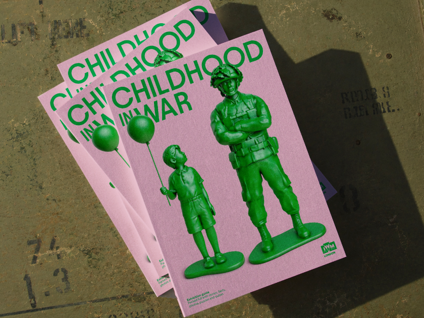 Johnson Banks reimagines the green toy soldier for IWM London’s Childhood in War