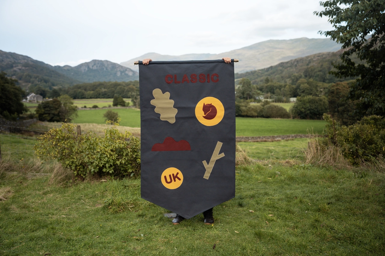 Fjällräven bets on the handmade with giant stitched banners by Miscellaneous Adventures