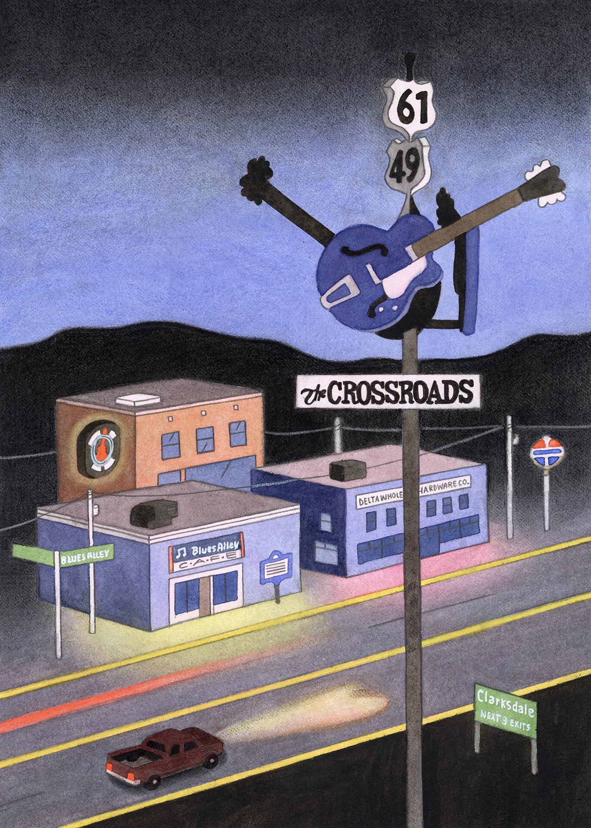 Louise Laborie draws the lonely, cinematic and in-between parts of America