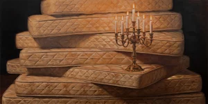 David Smalling turns mattresses, pearls and instruments into something unsettling and uneasy